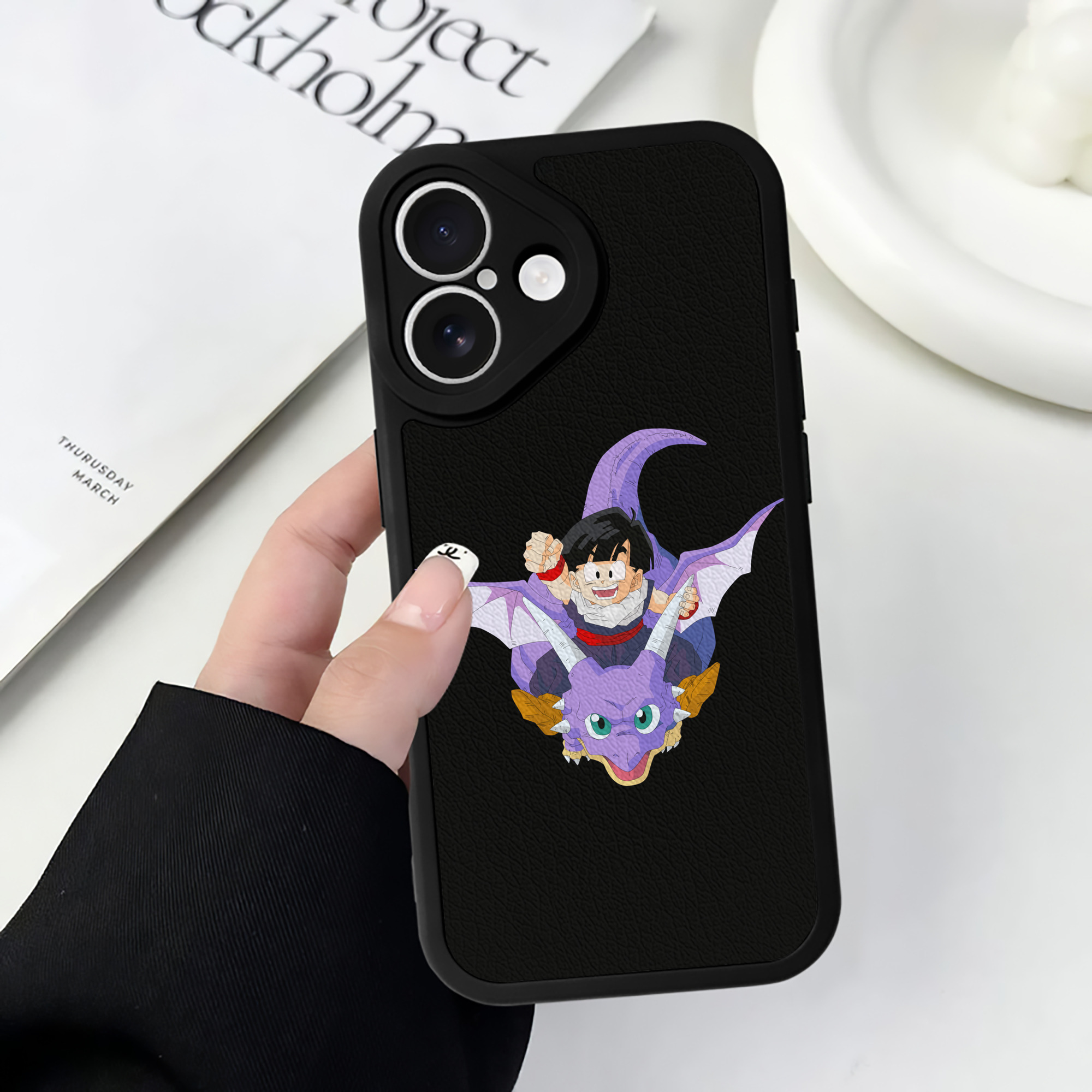 （画像用） ドラゴンボール DRAGON BALL 【iPhone 16シリーズ対応】シリコンスマホケース（レザー調） 材質：シリコン